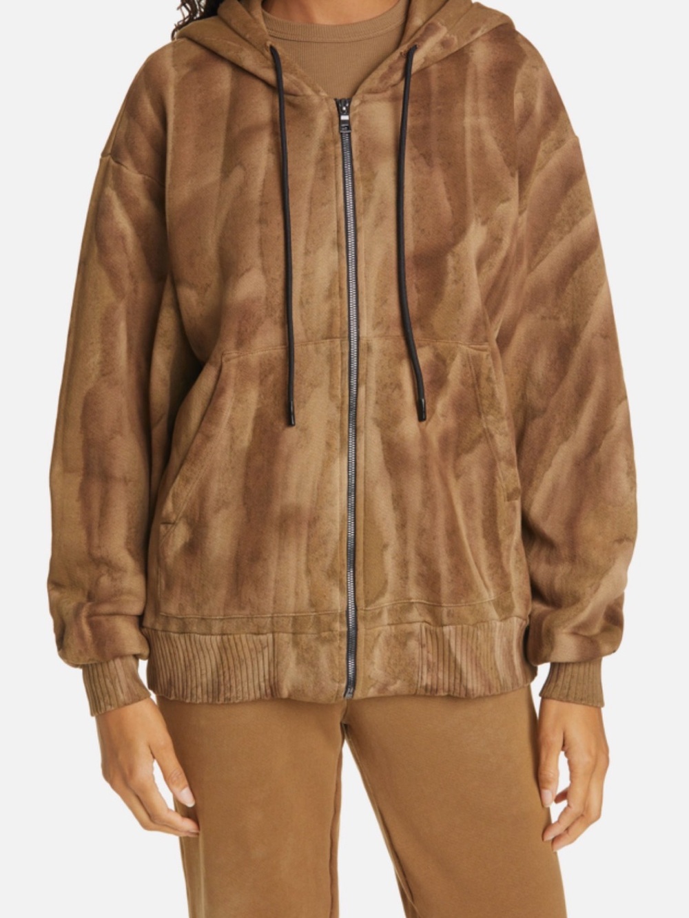 COTTON CITIZEN Toffee Brooklyn Oversize Hoodie Zip